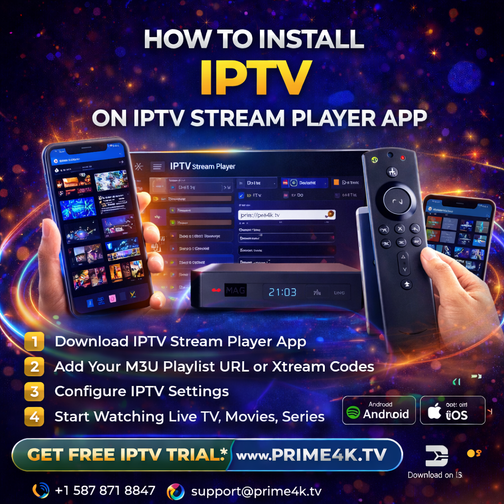 How to Install IPTV on IPTV Stream Player App