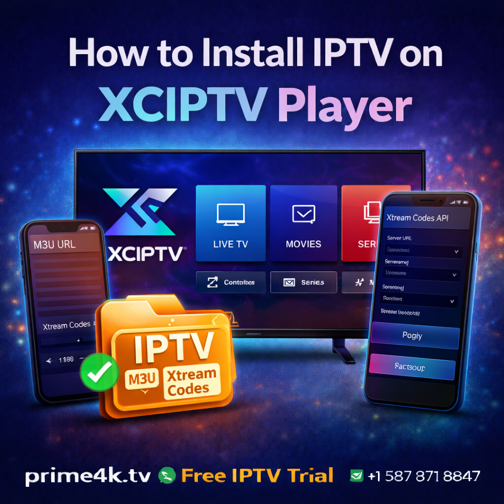 How to Install IPTV on XCIPTV Player (Step-by-Step Guide)